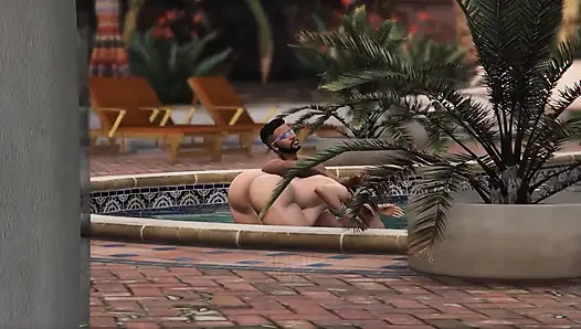 GTA 5 Franklin ve Amanda Michael'ın evinde tam 35 dakikalık film