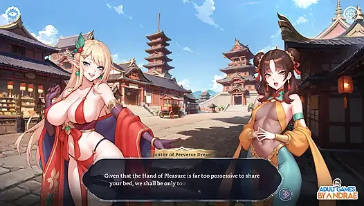 Harem fantezisi - sapık ninja kaydırma oyunu bölüm 1 - Kagura köyüne giriyor