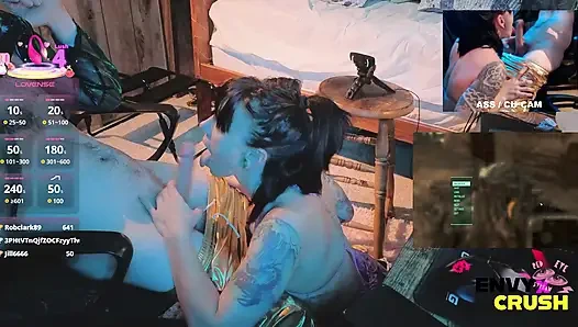 Gamer Girl in Fishnets Pada Na Kolana