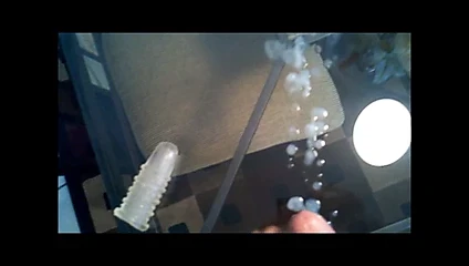 Squirting on a glass table