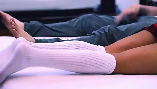 Sister-in-law and her sister's college classmate in her luxury apartment.