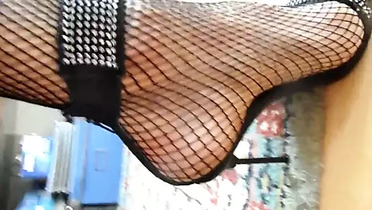 Balık ağlarıyla yürümek