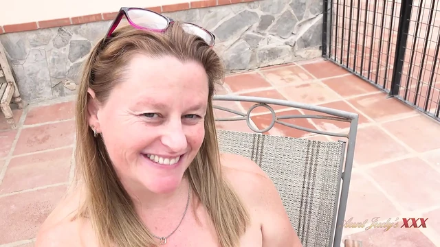 AuntJudysXXX - Busty MILF Real Estate Agent Marie Sucks Your Cock (POV)