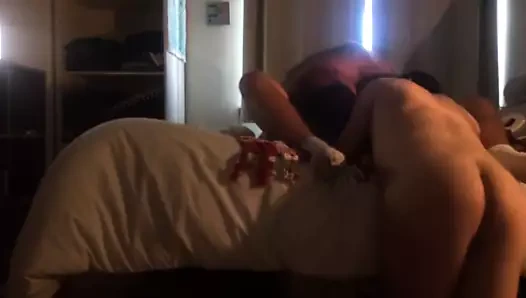 Spiroasted içinde amatör eşcinsel eyersiz üçlü