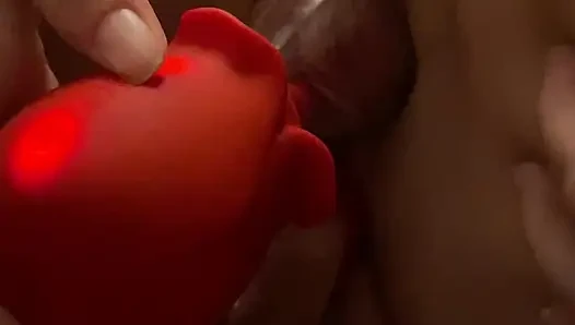 Fucking my wet pussy with two toys