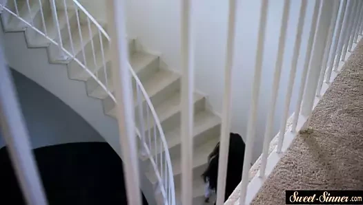 Bootylicious genç öğrenci gets dövülerek