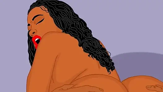 Cherokee'nin büyük götü arka bahçede yeni animasyonlu hentai çekiminde kırpılıyor