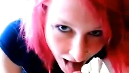 pembe saç oral seks