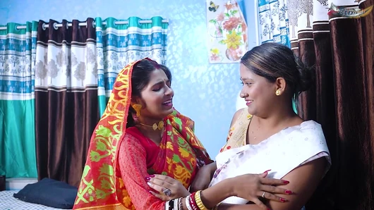 Groom finds his daughter-in-law and wife alone in the house and together Full Movie