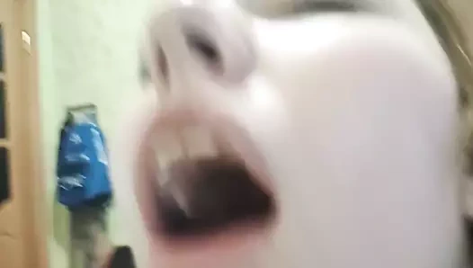 Kabaca becerdin onun kız arkadaş içinde the kedi için orgazm