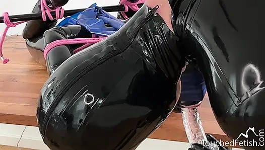 Touchedfetish - lateks ve lastik esaret bdsm - fetiş amatör çift