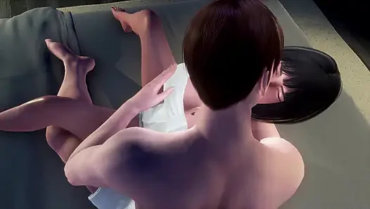 Murmur 14: Adam ve öğretmen Helen Love otel göğüslerine basın öpücüğü ve kendini parmaklama