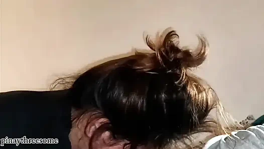 Asyalı aldatan evli kadın kocası karısını oral sekste ve binişte ne kadar iyi olduğunu filme alıyor