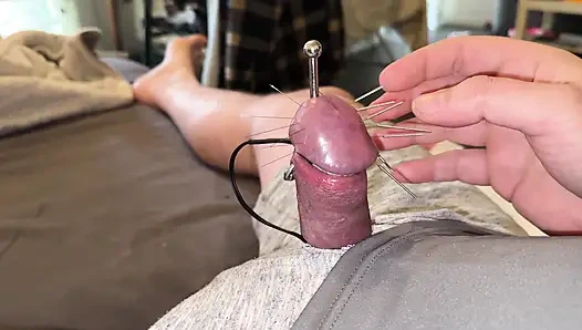 Yedi uzun iğne ve orgazm!