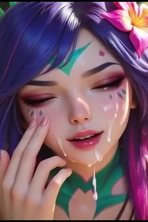 Ormanda Sıcak Neeko Bikini ve Yüz Boşalması