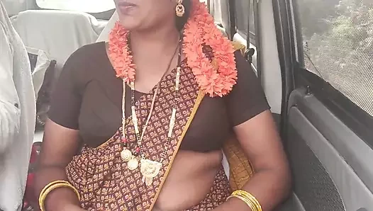 Hintli zenci güzeli. Üvey anne arabada seks konuşuyor. Telugu edepsizce konuşuyor.