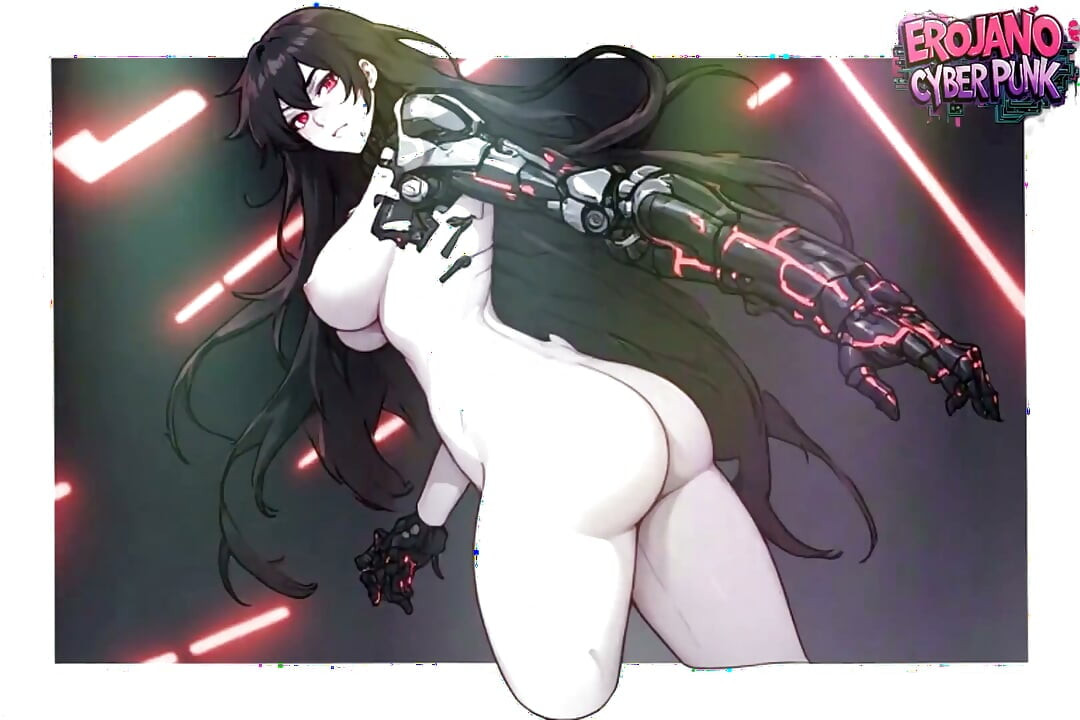 Çıplak Anime Cyborg - Manhwa Karanlık Stil Robotik Kolu Uzun Boylu İnce Kız