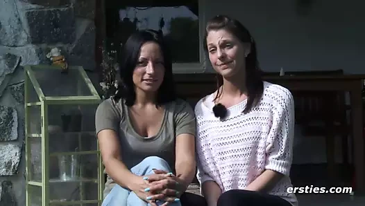 Mia ve sara açık lezbiyen eğlence - ersties