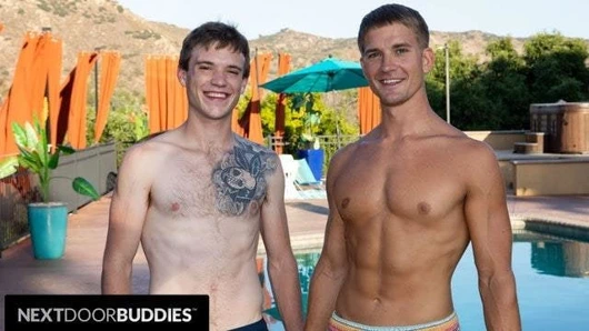 Nextdoorbuddies - havuz partisi sıcak bir sikiş seansına dönüşüyor!