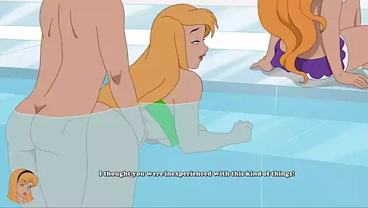 Milftoon draması - kız arkadaşımın hemen arkasından sinsi seks