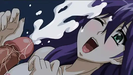 Maho orgazm olmak için Kamjiou'nun yarağına binerken Naoki izledi (hentai)