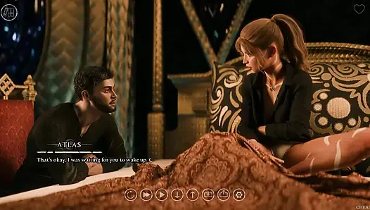 Yedi realms 55 - Atlas Kali'nin amını yalıyor ve sonra elle muamele çekiyor
