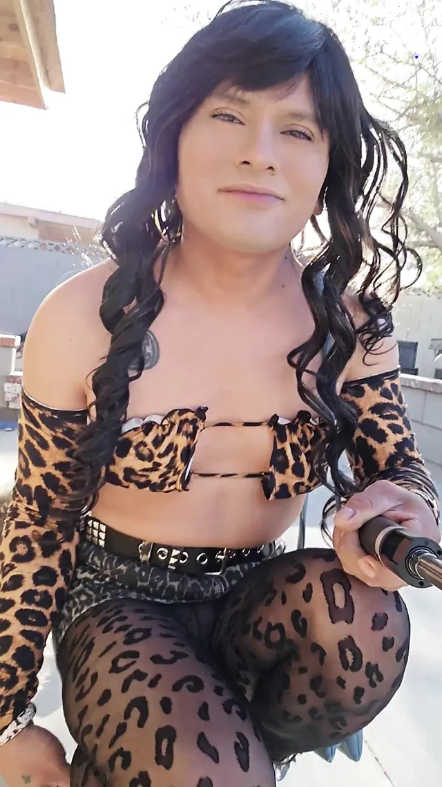 femboy playing with dildo