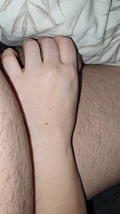 Step Mom Playing at home with step son dick ends up with a handjob