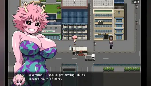Pembe götlü sürtük büyük göğüslerini ve sürtük vücutlarını gösteriyor mina - hentai oyun