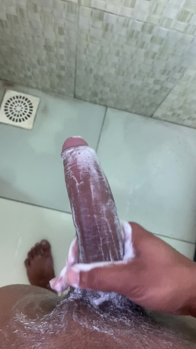 Lezzetli büyük üzerine sabun uygulama