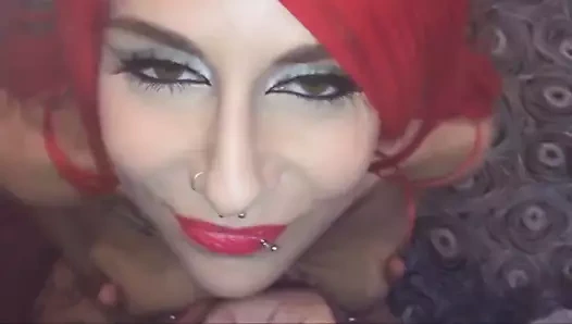 Extrem gepierctes Fickferkel steht auf Schlammschieben!