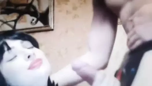 Yüzünde lateks sert nr3 sperm