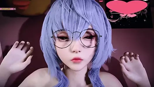 Beauty Lustful Young Girl - 3D Animation