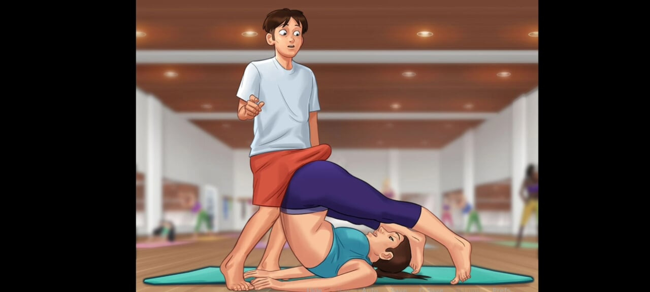 Yaz mevsimi efsanesi #78 - yoga orta yaşlı seksi kadın onu çok azdırdı