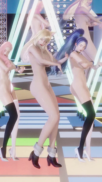 Red Velvet - Russian Roulette Ahri Evelynn Akali Seksi Striptiz League of Legends Hentai Sansürsüz 4K 60fps