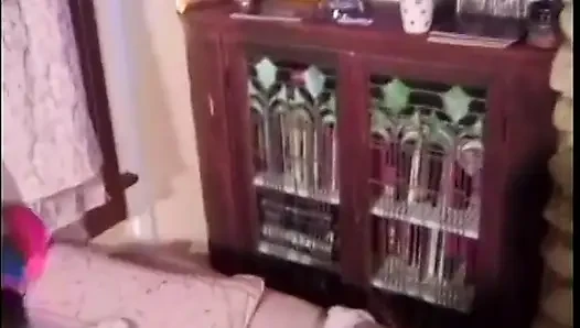 Porno çekerken biraz eğleniyor