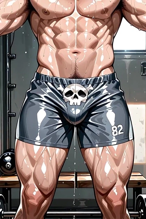 Büyük kaslı yapay zekalı erkekler