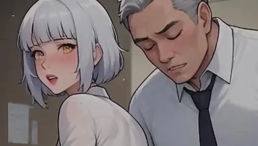 Waifu amatör genç kız bakış açısı ofis mayosu azdırıyor ve yakın çekim patron oral seks (1m azdırma)