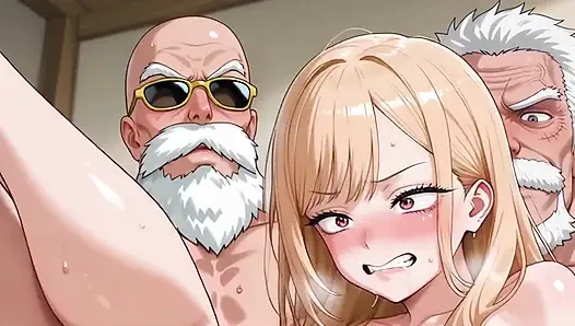 Garp (op),roshi (db),ve marin (mdd) (iki erkek bir kadın)