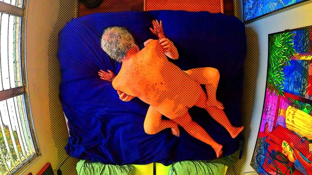 My black satin top -- in cartoon colors