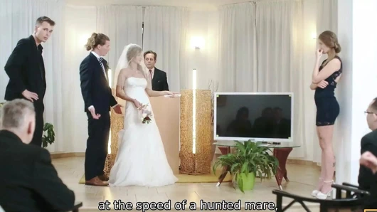 Bride4k. Düğün konukları muhteşem gelinin xxx videosuyla şok oluyor