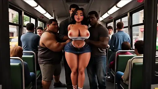 Şehvetli otobüs ıslak rüya - kalabalık sıcak ve buharlı duş