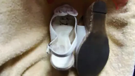 Cum on my step mom shoes 4
