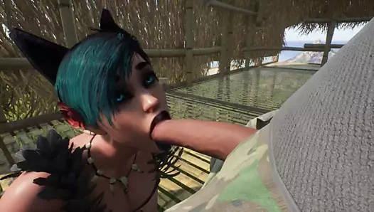 Vahşi yaşam - lezzetli yoğun oral seks, tatlı lezzetli götler, yoğun seks, ateşli ıslak amcık