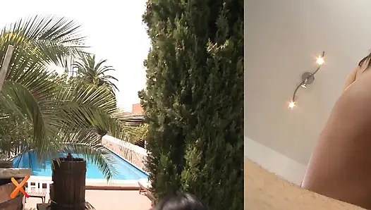 Heyecan verici sahneler ile ateşli kovboy kız derlemesi