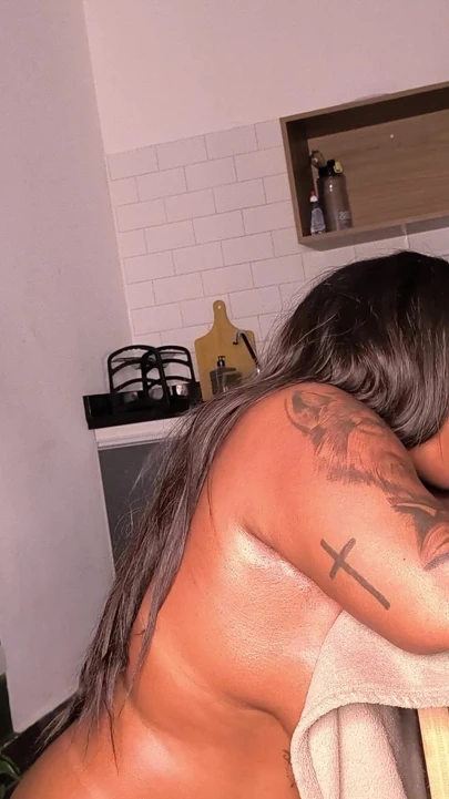 Stunning moment from "Married woman put it all out while choking on her lover Ebony's cock after the massage"