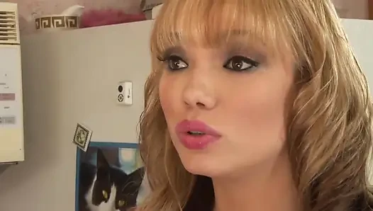 White and busty housewife banged by a black boy