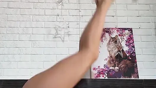 Bikinili sabah yogası akışı