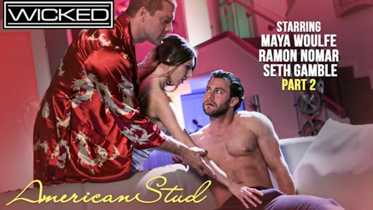 Maya Wolfe sulu üçlü seks yapıyor ve sert sikiliyor