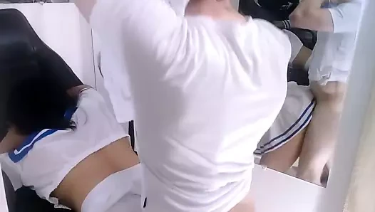 Sıcak kolej bebek sert becerdin içinde the okul ofis öğretmenler hile ona erkek arkadaş ve izin ver bana boşalmak içeride ona ıslak kedi